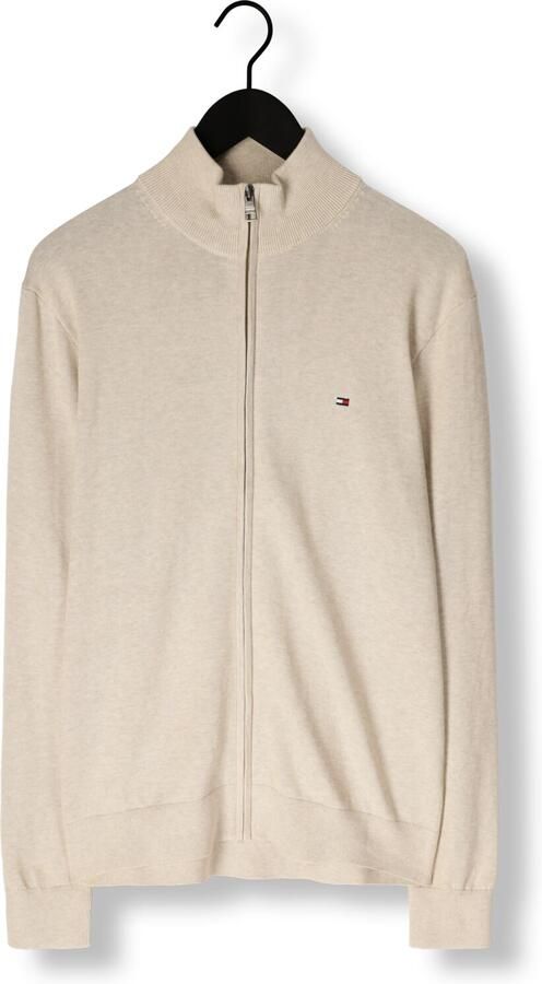 TOMMY HILFIGER Heren Truien & Vesten Essential Cotton Zip Thru Beige - Foto 3