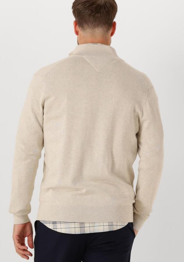 TOMMY HILFIGER Heren Truien & Vesten Essential Cotton Zip Thru Beige