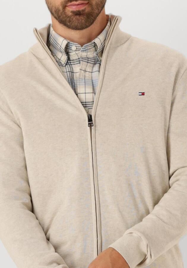 TOMMY HILFIGER Heren Truien & Vesten Essential Cotton Zip Thru Beige - Foto 2