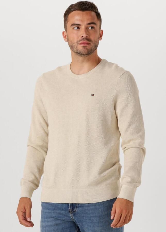 TOMMY HILFIGER Heren Truien & Vesten Essential Structure Crew Neck Beige - Foto 4