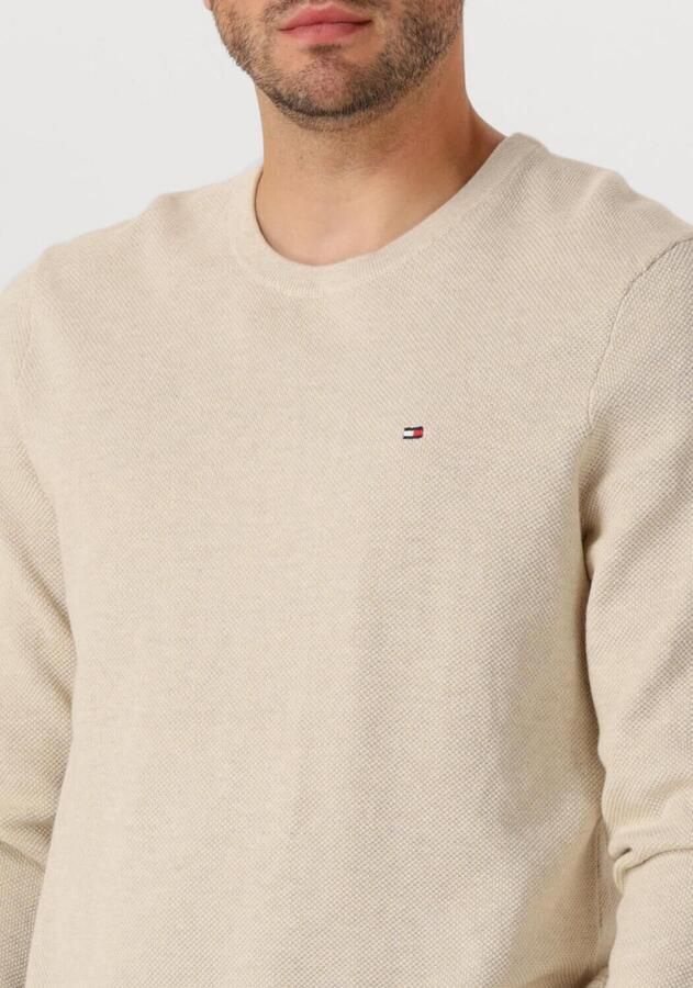 TOMMY HILFIGER Heren Truien & Vesten Essential Structure Crew Neck Beige