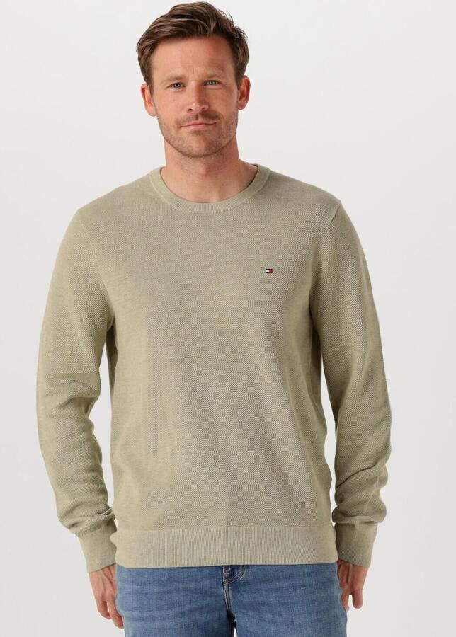 TOMMY HILFIGER Heren Truien & Vesten Essential Structure Crew Neck Groen - Foto 4