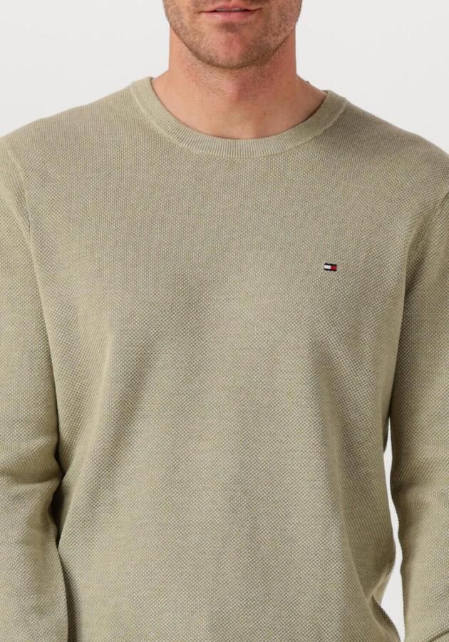 TOMMY HILFIGER Heren Truien & Vesten Essential Structure Crew Neck Groen
