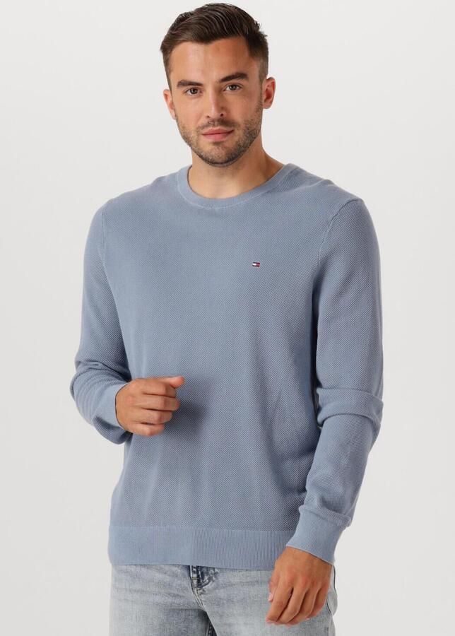 TOMMY HILFIGER Heren Truien & Vesten Essential Structure Crew Neck Lichtblauw - Foto 4