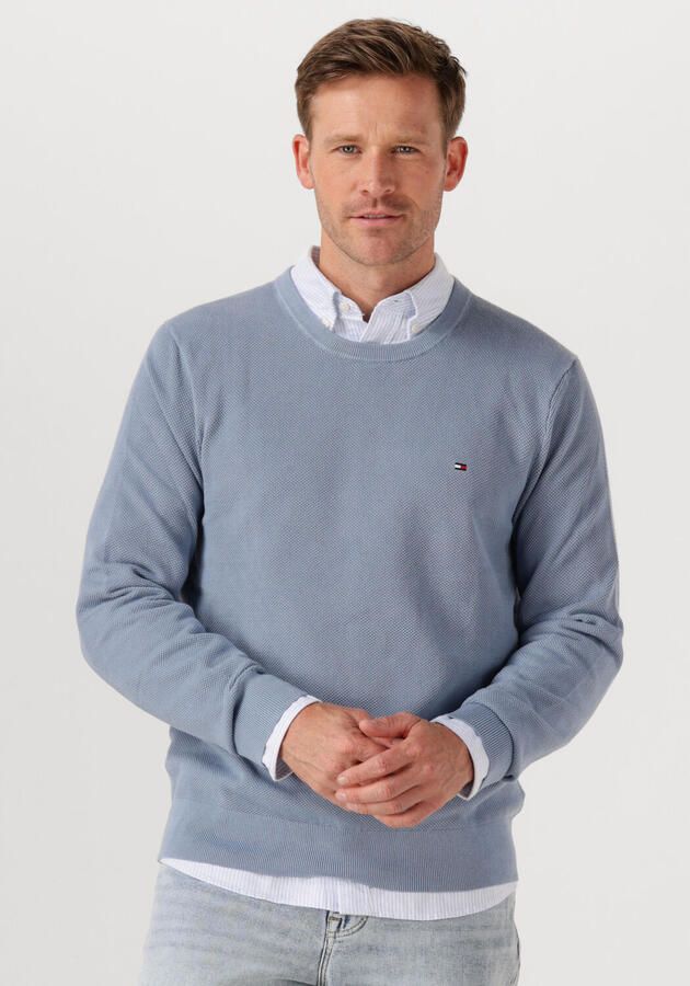 TOMMY HILFIGER Heren Truien & Vesten Essential Structure Crew Neck Lichtblauw - Foto 3