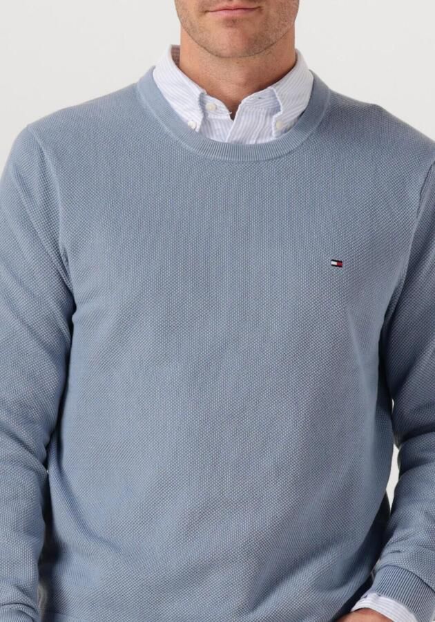 TOMMY HILFIGER Heren Truien & Vesten Essential Structure Crew Neck Lichtblauw - Foto 4