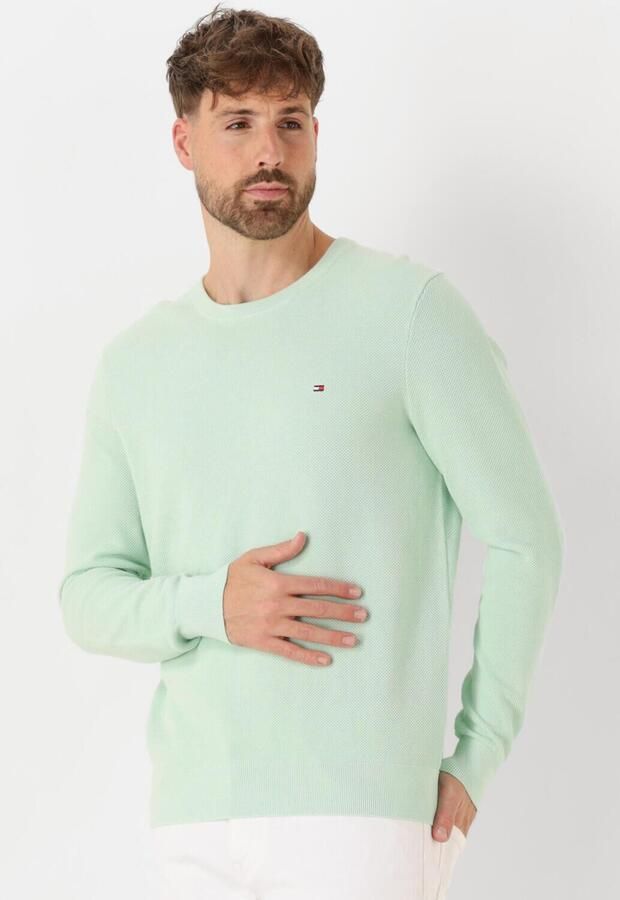 Tommy Hilfiger Trui met ronde hals ESSENTIAL STRUCTURE CREW NECK met structuur en label - Foto 4