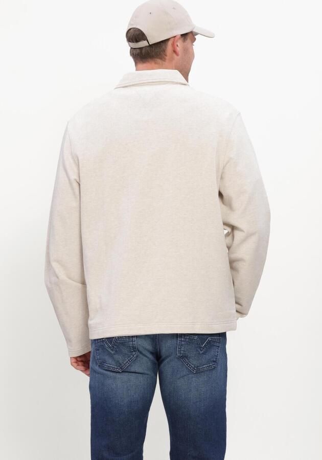 TOMMY HILFIGER Heren Truien & Vesten Essential Terry Pocket 1 4 Zip Ecru - Foto 3