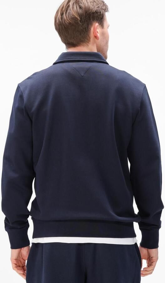 TOMMY HILFIGER Heren Truien & Vesten Essential Terry Polo Snap Sweat Donkerblauw - Foto 4