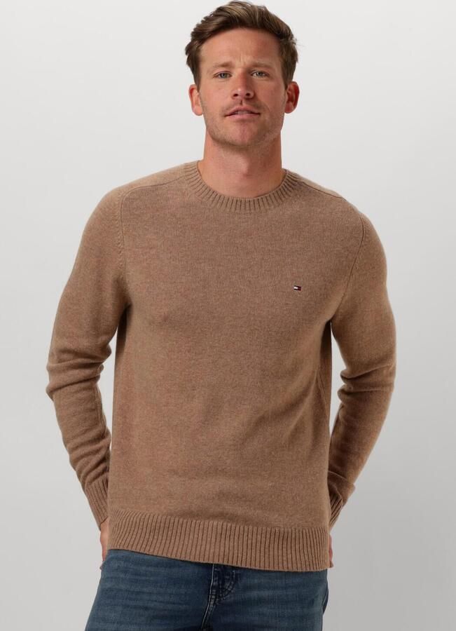 TOMMY HILFIGER Heren Truien & Vesten Lambswool Crew Neck Camel - Foto 4