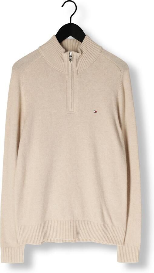 TOMMY HILFIGER Heren Truien & Vesten Lambswool Zip Mock Beige - Foto 3