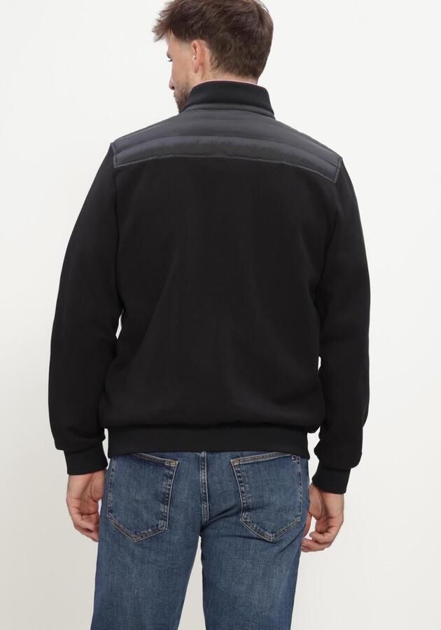 Tommy Hilfiger regular fit gebreid jack met doorgestikte inzet van katoenmix - Foto 3