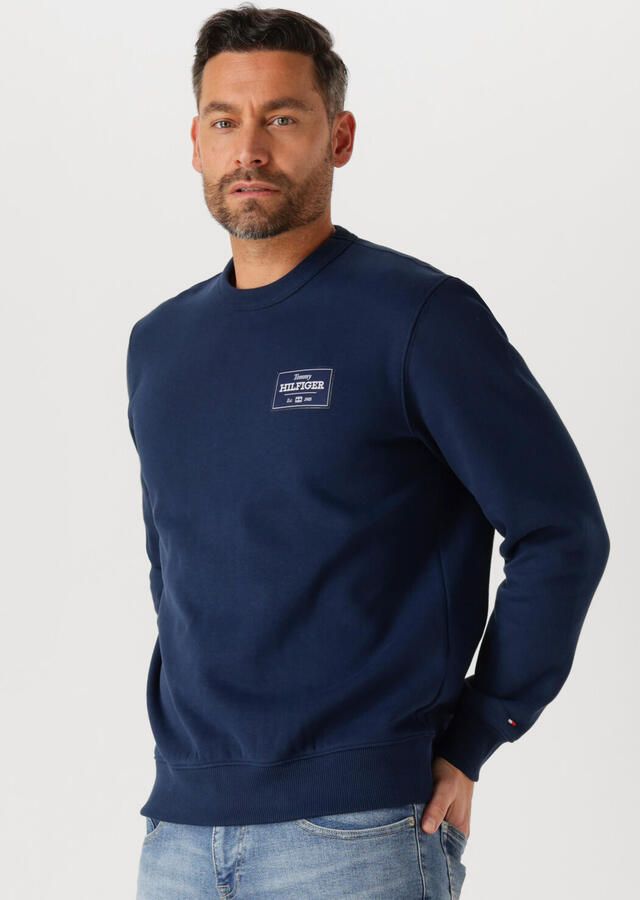 TOMMY HILFIGER Heren Truien & Vesten Monotype Label Sweatshirt Blauw - Foto 4