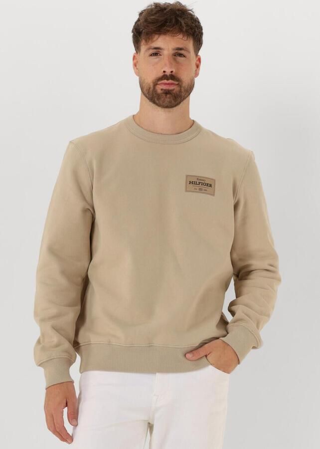 TOMMY HILFIGER Heren Truien & Vesten Monotype Label Sweatshirt Khaki - Foto 4