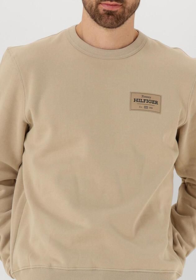 TOMMY HILFIGER Heren Truien & Vesten Monotype Label Sweatshirt Khaki - Foto 2