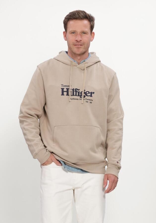 TOMMY HILFIGER Heren Truien & Vesten Nautical Graphic Hoodie Beige