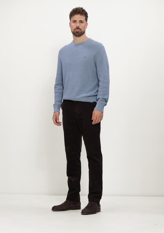 TOMMY HILFIGER Heren Truien & Vesten Pima Ctn Cash Structure Crewneck Blauw - Foto 2