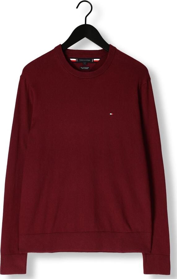 TOMMY HILFIGER Heren Truien & Vesten Pima Org Ctn Cashmere Crew Neck Bordeaux - Foto 4