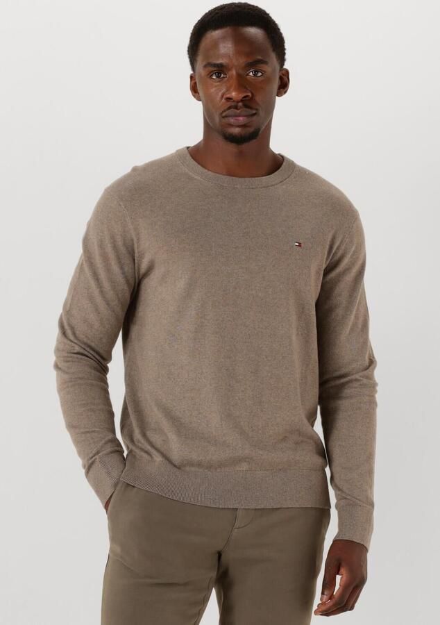 Tommy Hilfiger Trui MW0MW28046 PIMA ORG CTN CASHMER-HI3 COASTAL TAUPE HEATER - Foto 4