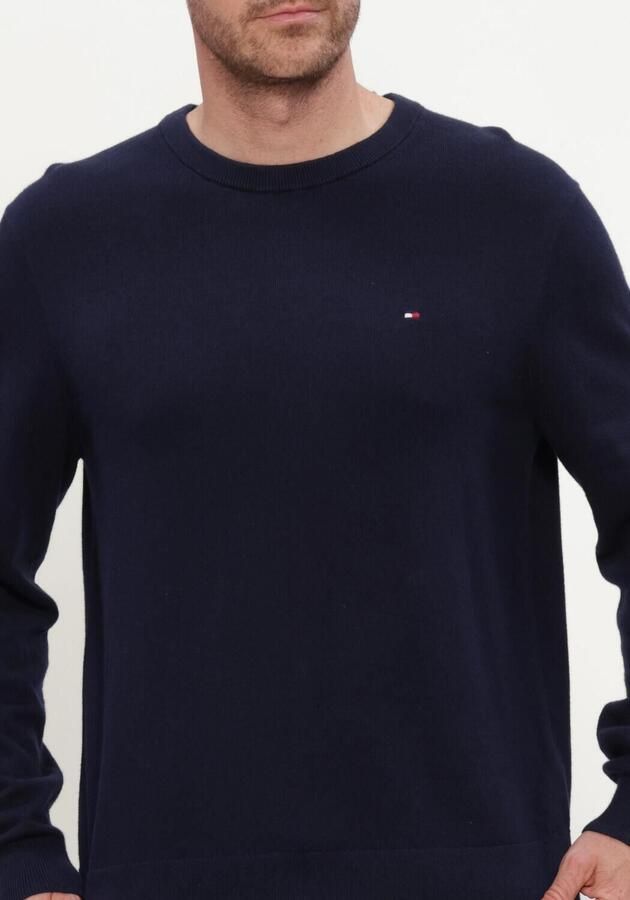 TOMMY HILFIGER Heren Truien & Vesten Pima Org Ctn Cashmere Crew Neck Donkerblauw - Foto 3