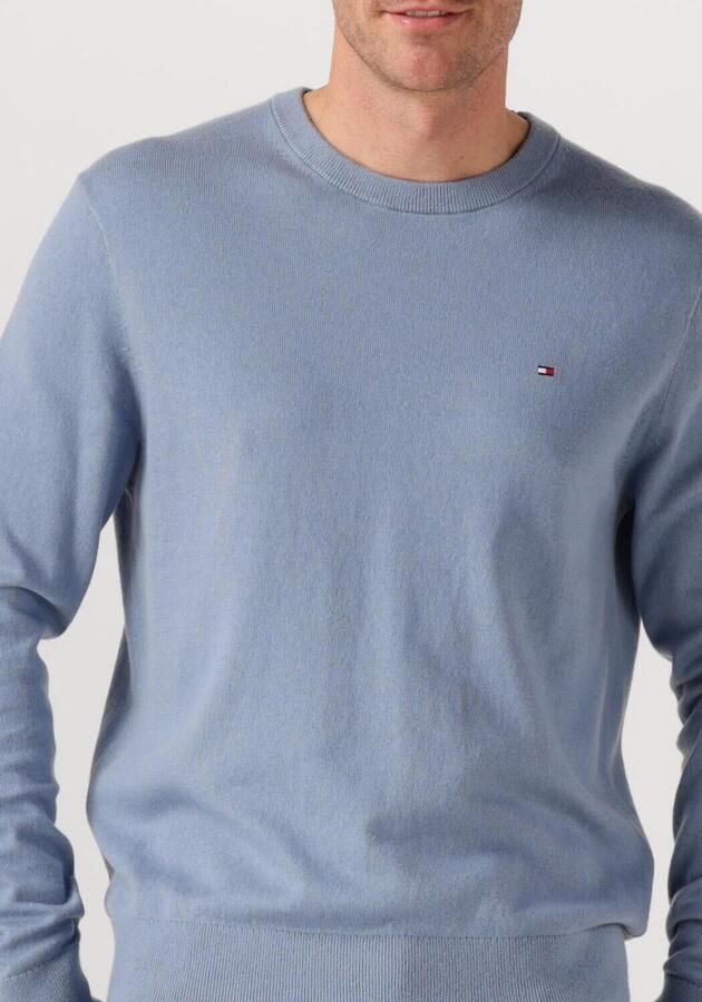 TOMMY HILFIGER Heren Truien & Vesten Pima Org Ctn Cashmere Crew Neck Lichtblauw