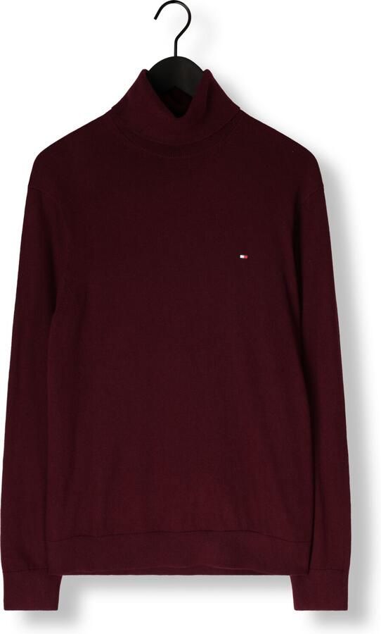 TOMMY HILFIGER Heren Truien & Vesten Pima Org Ctn Cashmere Roll Neck Bordeaux - Foto 3