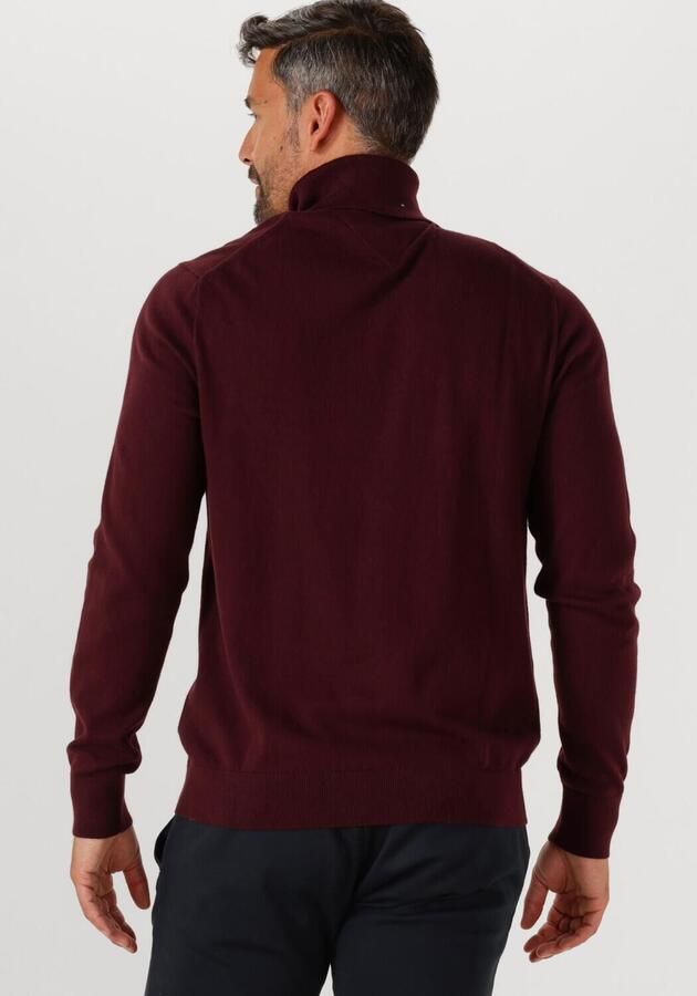TOMMY HILFIGER Heren Truien & Vesten Pima Org Ctn Cashmere Roll Neck Bordeaux