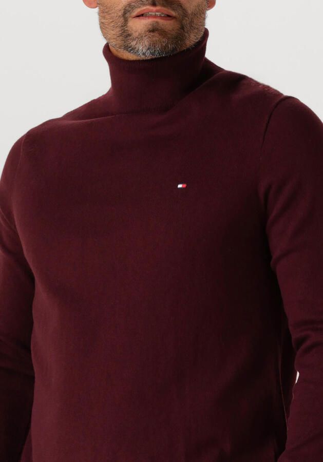 TOMMY HILFIGER Heren Truien & Vesten Pima Org Ctn Cashmere Roll Neck Bordeaux - Foto 2