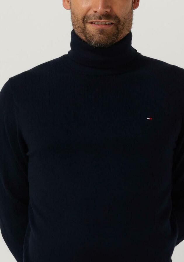 TOMMY HILFIGER Heren Truien & Vesten Pima Org Ctn Cashmere Roll Neck Donkerblauw - Foto 2