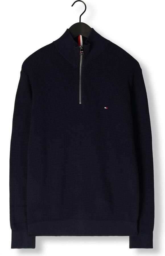 TOMMY HILFIGER Heren Truien & Vesten Refined Structure Zi Blauw - Foto 3