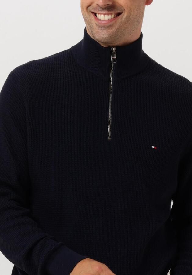 TOMMY HILFIGER Heren Truien & Vesten Refined Structure Zi Blauw - Foto 2