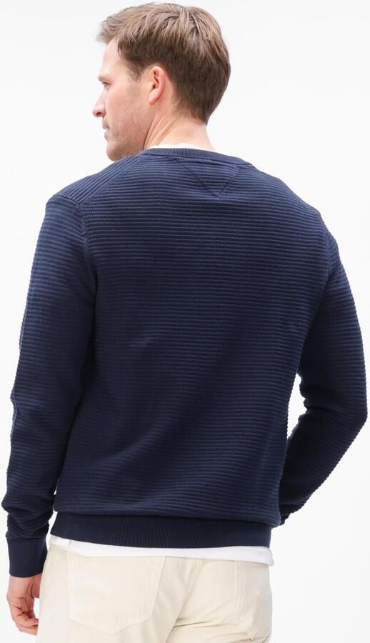 TOMMY HILFIGER Heren Truien & Vesten Seasonal Structure Cneck Donkerblauw - Foto 4