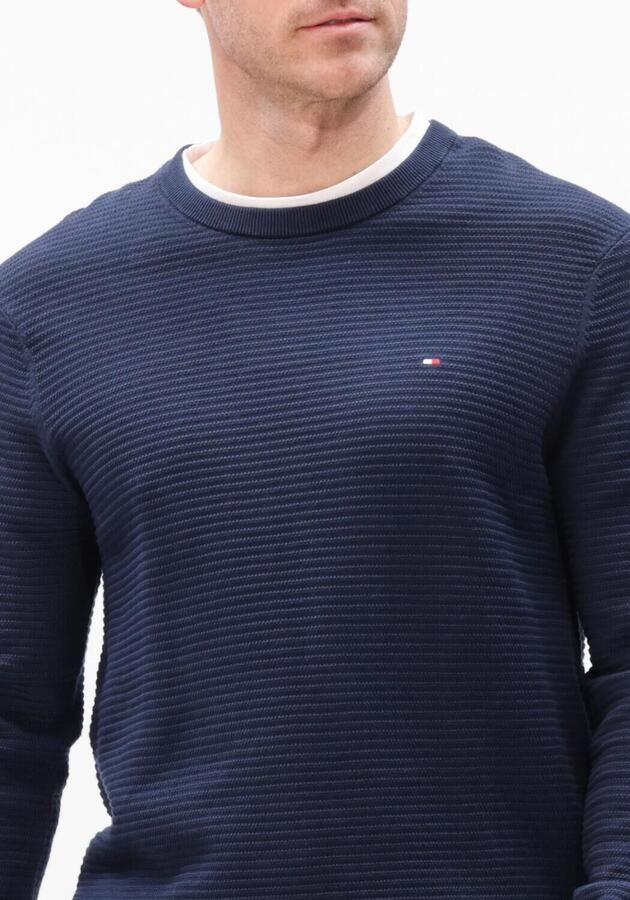 TOMMY HILFIGER Heren Truien & Vesten Seasonal Structure Cneck Donkerblauw - Foto 2