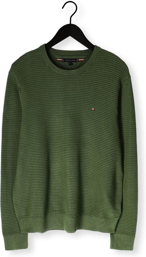 TOMMY HILFIGER Heren Truien & Vesten Seasonal Structure Cneck Olijf - Foto 4