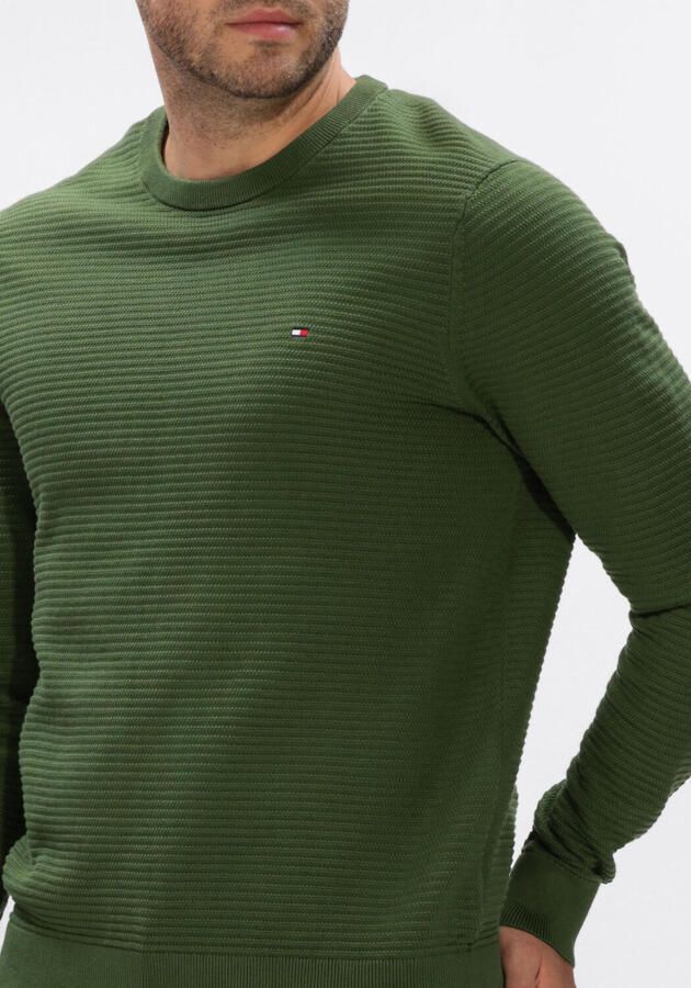 TOMMY HILFIGER Heren Truien & Vesten Seasonal Structure Cneck Olijf - Foto 3
