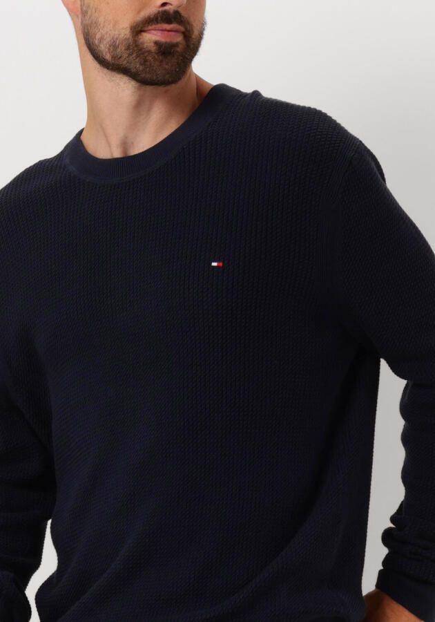 TOMMY HILFIGER Heren Truien & Vesten Structure Crew Nk Donkerblauw - Foto 2