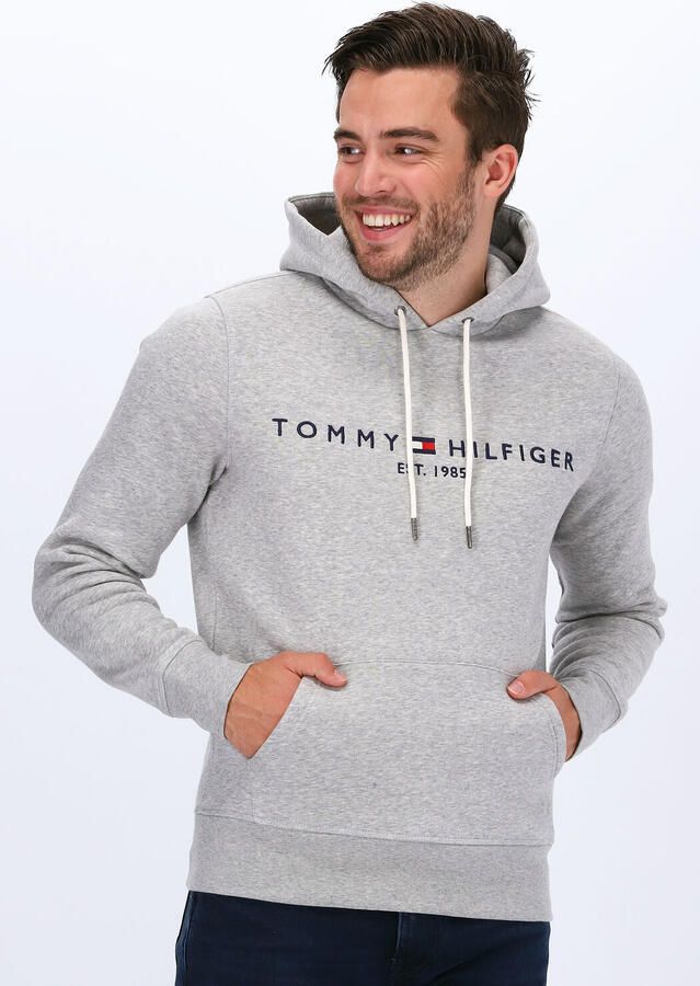 Tommy Hilfiger Grijze Trui Effen Katoenmix NorHeren Pasvorm Gray Heren - Foto 4