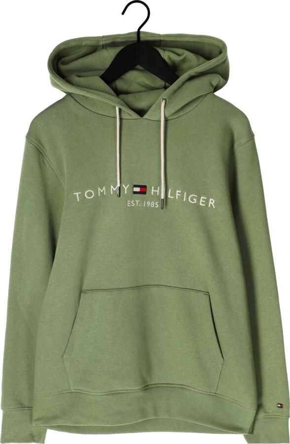 TOMMY HILFIGER Heren Truien & Vesten Tommy Logo Hoody Olijf - Foto 3