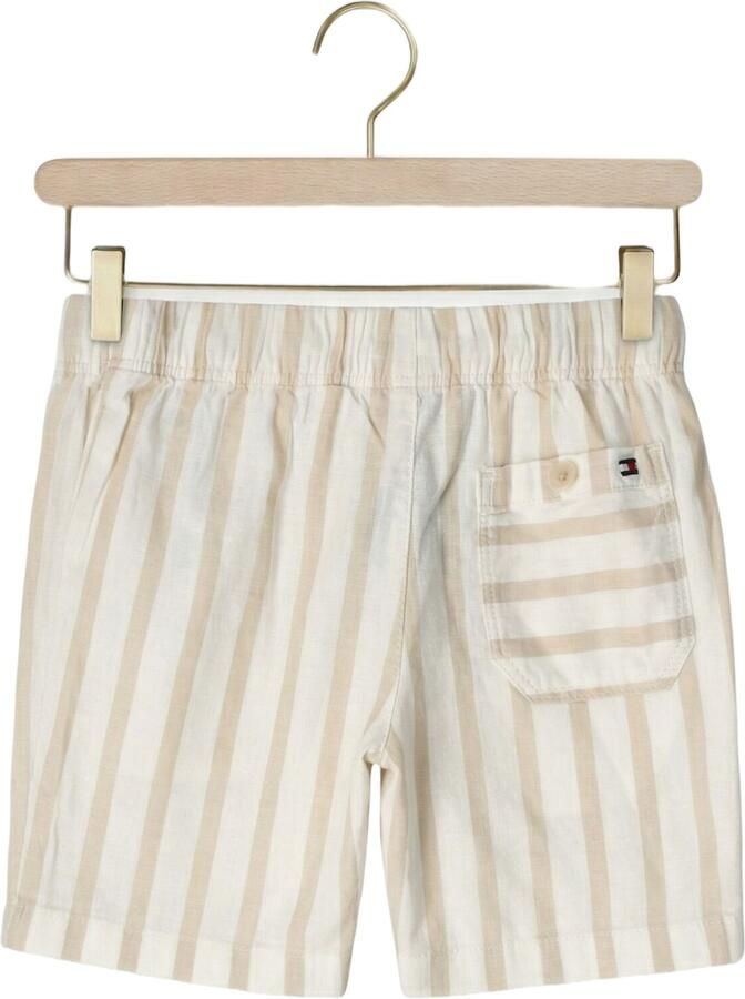 TOMMY HILFIGER Jongens Broeken Relaxed Linen Blend Stripe Short Creme - Foto 2