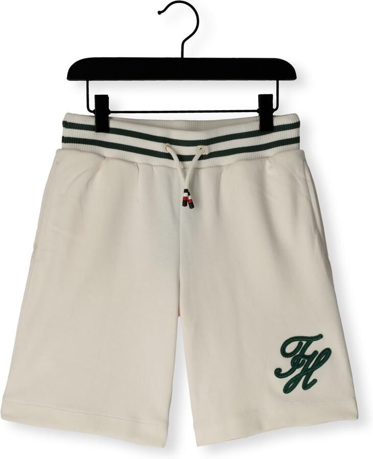 TOMMY HILFIGER Jongens Broeken Th Script Graphic Sweatshorts Creme