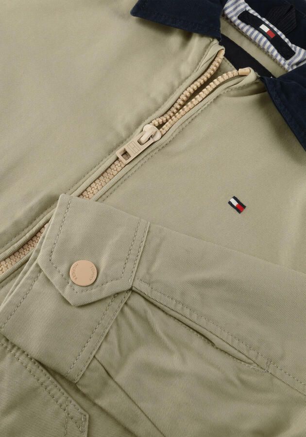 TOMMY HILFIGER Jongens Jassen Contrast Collar Cotton Jacket Zand