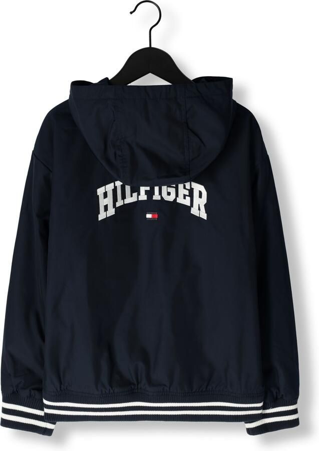 TOMMY HILFIGER Jongens Jassen Hooded Grapic Bomber Donkerblauw