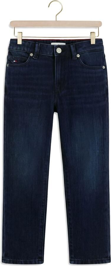 TOMMY HILFIGER Jongens Jeans Straight Blue Black Donkerblauw