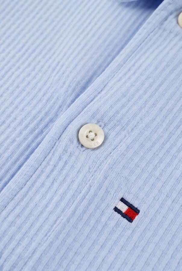 TOMMY HILFIGER Jongens Overhemden Jersey Seersucker Shirt Ss Lichtblauw - Foto 2