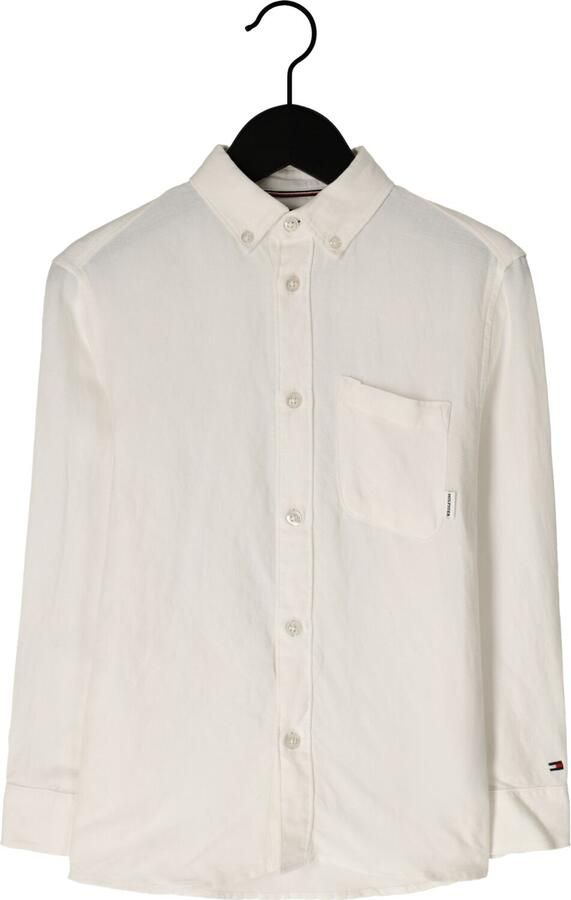 TOMMY HILFIGER Jongens Overhemden Linen Blend Relaxed Shirt Ls Wit - Foto 3