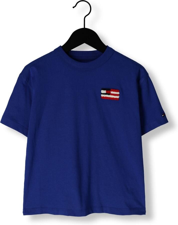 TOMMY HILFIGER Jongens Polo's & T-shirts Hilfiger Flag Terry Emb Tee Ss Blauw - Foto 2