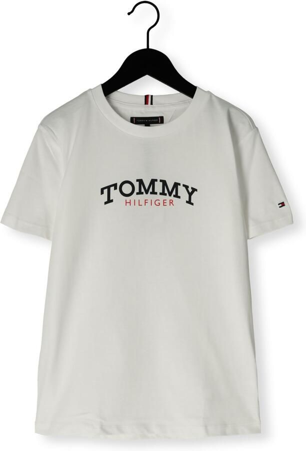 TOMMY HILFIGER Jongens Polo's & T-shirts Monogram Graphic T-shirt Gebroken Wit