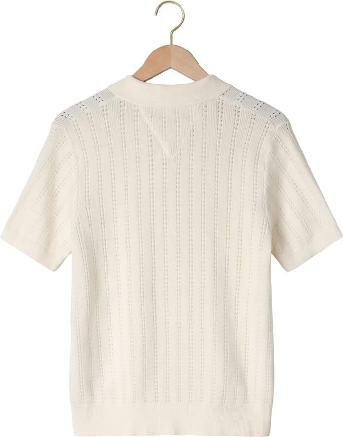 TOMMY HILFIGER Jongens Polo's & T-shirts Open Stitch Polo Sweater Ss Ecru - Foto 2