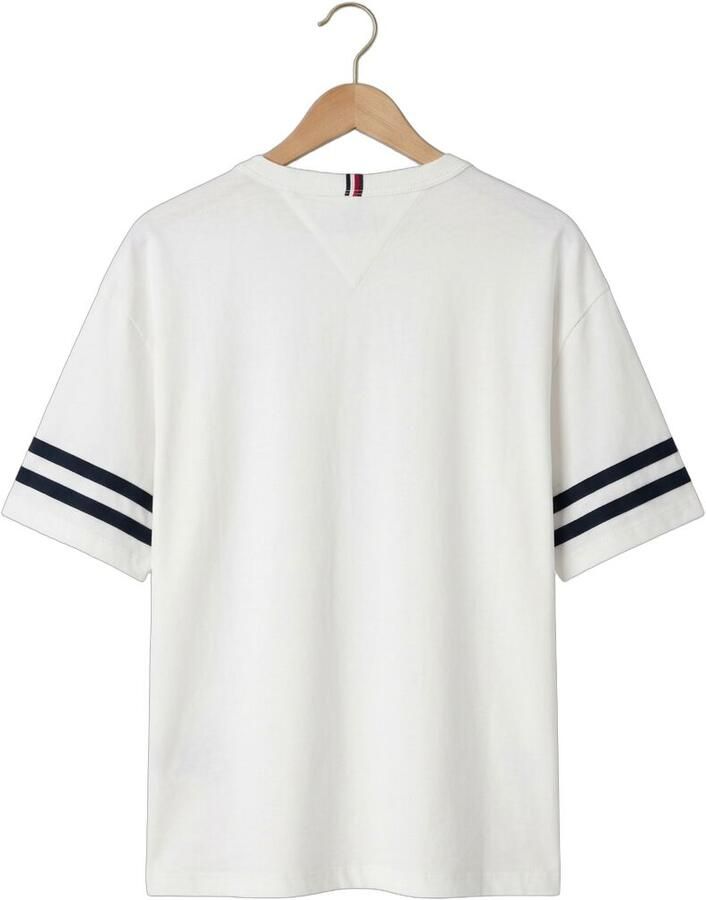 TOMMY HILFIGER Jongens Polo's & T-shirts Varsity Stripes T-shirt Ss Wit - Foto 2