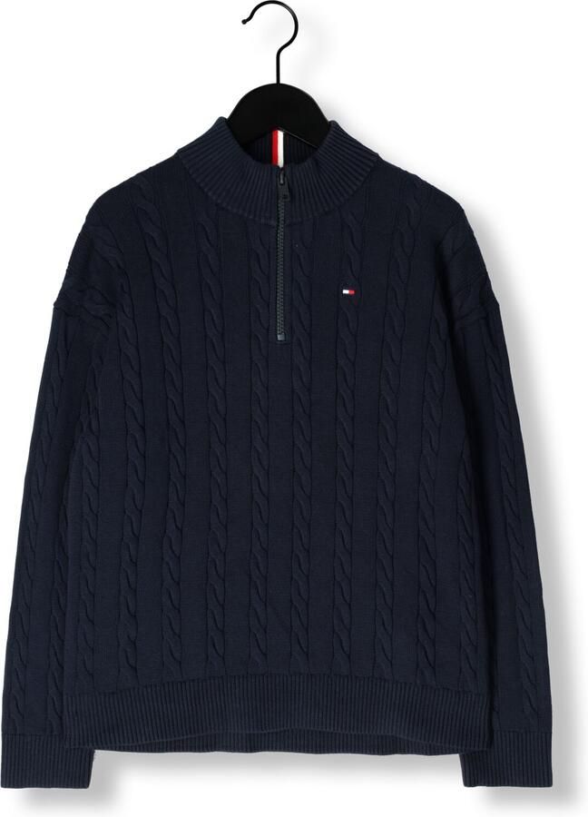 TOMMY HILFIGER Jongens Truien & Vesten Cable Half Zip Sweater Donkerblauw - Foto 2